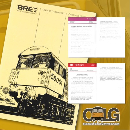 Class 58 Launch Presentation Booklet - 9th December 1982